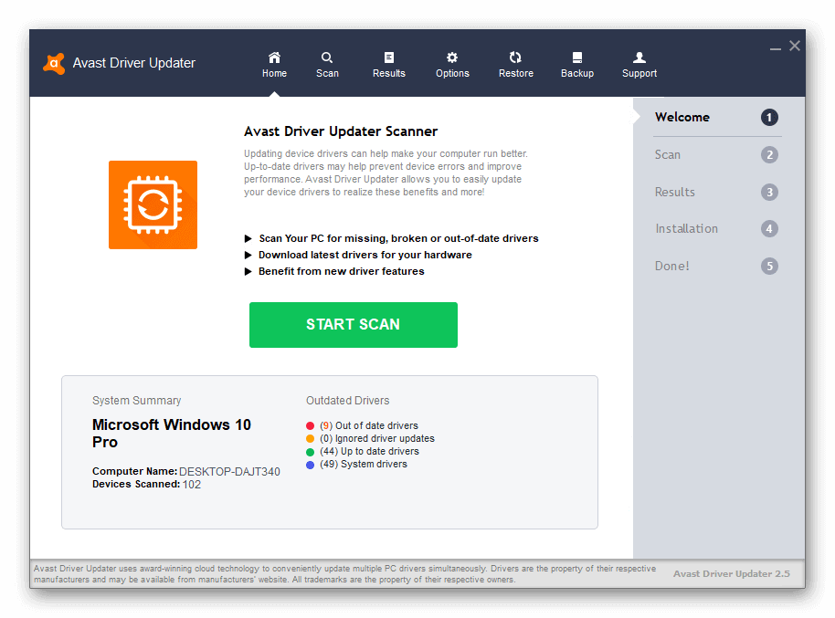 Avast Driver Updater download from cracksole.com
